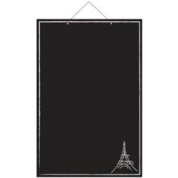 PANNEAU PARIS 400x600 mm – PVC expansé noir 3 mm, fil nylon