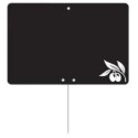 ETIQUETTE NOIRE PROVENCE 80x60 mm – sans roulettes, pique inox (lot d