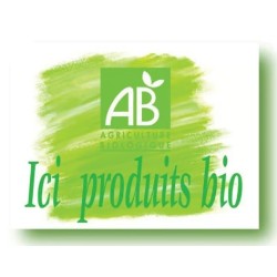 PANCARTE BIO 200x150 mm – Ici Produits Bio, fil nylon