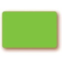 ÉTIQUETTE 80x60 mm fluo vert, sans roulettes, sans attachement (lot d