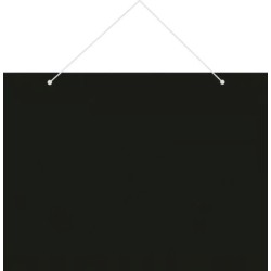 ARDOISE 200x150 mm – noire, fil nylon, 1 feutre craie blanc pointe ro