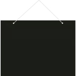PANCARTE 200x150 mm – ardoise noire, fil nylon (lot de 10)