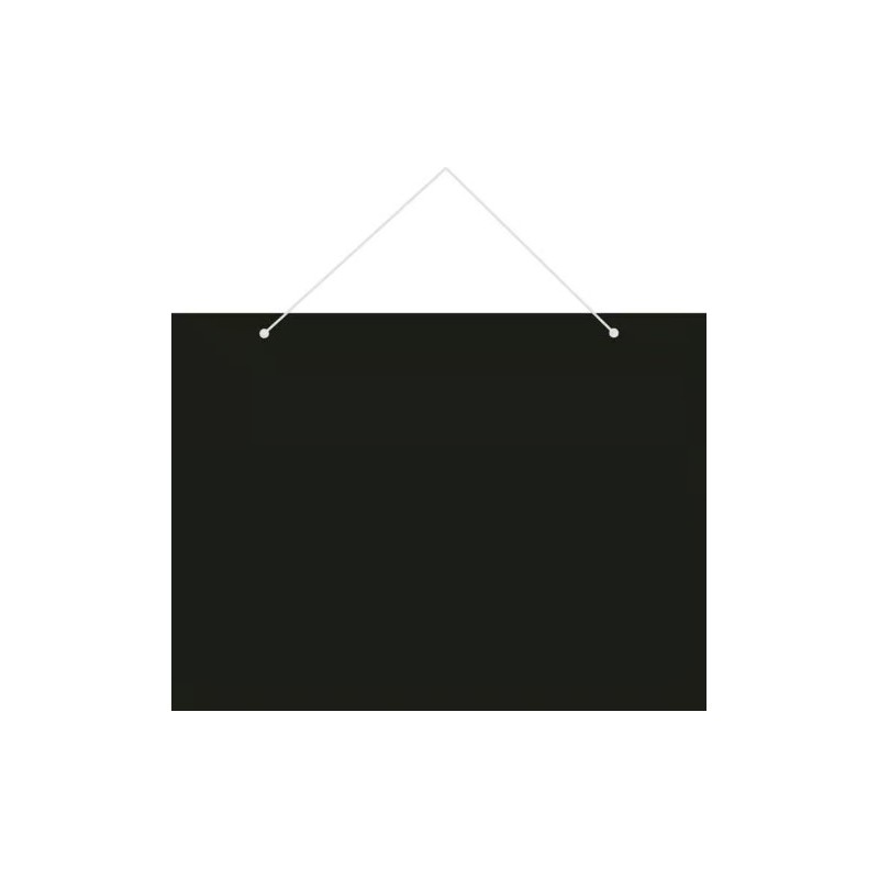 PANCARTE 200x150 mm – ardoise noire, fil nylon (lot de 10)