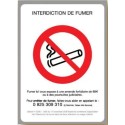 PANCARTE 150x210 mm – Interdiction de fumer, adhésif double face