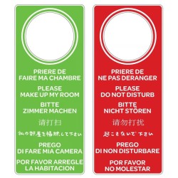 SIGNAL DE PORTE – Faire chambre / Ne pas déranger (lot de 10)