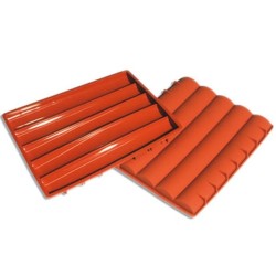 PLAQUE SILICONE 210X170 - 5 barres de chocolat 200x30xht15 mm