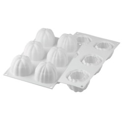 PLAQUE SILICONE 300X175 - 6 sphères bloom Ø 68xht52 mm - 120ml