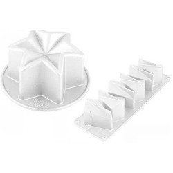 KIT MOULE SILICONE - Etoile Ø 96xht55 mm - 720ml
