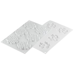 PLAQUE SILICONE 300X175 - 6 décors miel Ø 75xht8 mm - 18ml