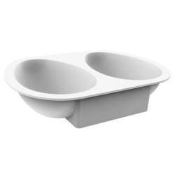 MOULE SILICONE - 2 demi œufs 145x102xht46 mm - 385ml