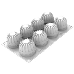 PLAQUE SILICONE 300X175 - 8 harmony Ø 60xht67 mm - 150ml