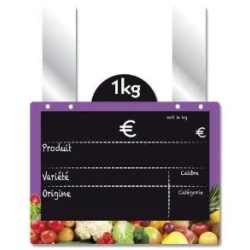 ETIQUETTE VITAMINE VIOLET VOC 200x150 mm - disque, Gdes pattes (lot d