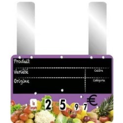 ETIQUETTE VITAMINE VIOLET VOC 200x150 mm - à roulettes, Gdes pattes (