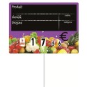 ETIQUETTE VITAMINE VIOLET VOC 200x150 mm - à roulettes, pique inox (l
