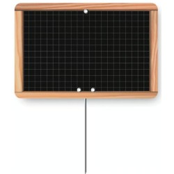 ETIQUETTE ÉCOLIÈRE NEUTRE 120x80 mm - sans roulettes, pique inox (lot