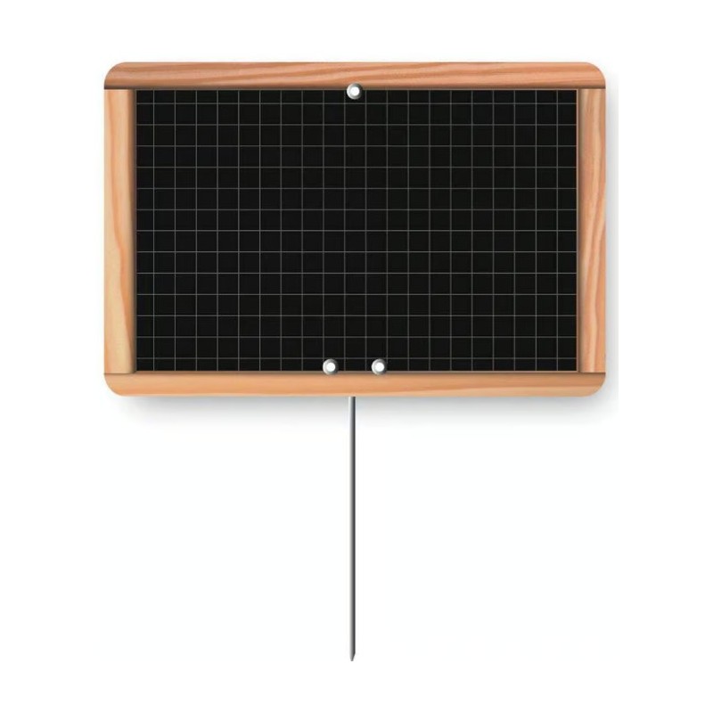 ETIQUETTE ÉCOLIÈRE NEUTRE 120x80 mm - sans roulettes, pique inox (lot