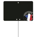 ETIQUETTE PRODUIT FRANÇAIS 150x100 mm - sans roulettes, pique inox (l