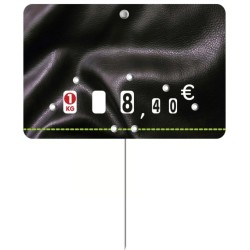 ETIQUETTE PRESTO NEUTRE 105x70 mm - neutre, à roulettes, pique inox (