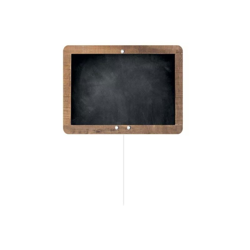 ETIQUETTE RUSTIK 240x160 mm - neutre, sans roulettes, pique inox (lot