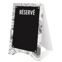 CHEVALET PARIS 60x100 mm - réservé + découpe, 1 pliage (lot de 10)