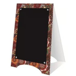 CHEVALET PONDICHERY 140x230 mm - neutre + découpe, 1 pliage (lot de 3