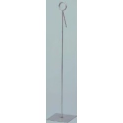 PORTE-PANCARTE INOX - hauteur 470 mm (lot de 3)