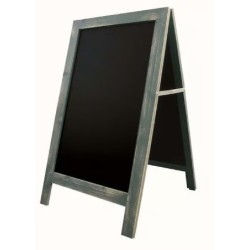 CHEVALET DE TROTTOIR CARNAVAL - entourage cérusé gris