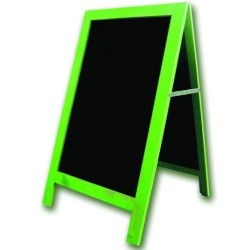 CHEVALET DE TROTTOIR CARNAVAL - entourage cérusé vert anis