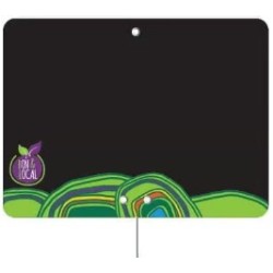 ETIQUETTE BON ET LOCAL 200x150 mm - neutre, pique inox (lot de 10)