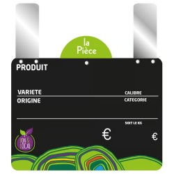 ETIQUETTE BON ET LOCAL 150x100 mm - VOCC, disque poids, grandes patte