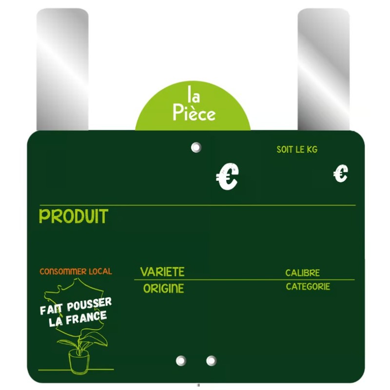 ETIQUETTE CONSOMMER LOCAL…FRANCE 200x150 mm - neutre, grandes pattes 