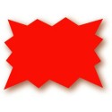 ECLATÉ 150x100 mm fluo rouge (lot de 25)