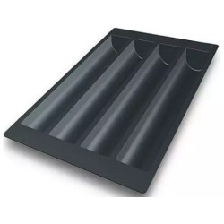 PLAQUE SILICONE 600X400 - 4 bûches rondes 495x80xht63 mm - 2137ml