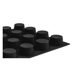 PLAQUE SILICONE 600X400 - 24 muffins Ø 70xht40 mm - 130ml