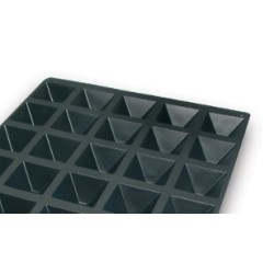 PLAQUE SILICONE 600X400 - 35 pyramides 70x70xht45 mm - 80ml