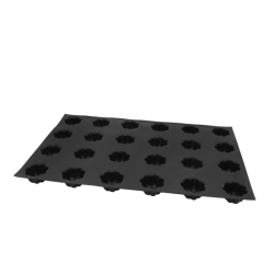 PLAQUE SILICONE 600X400 - 24 charlottes Ø 65xht38 mm - 105ml