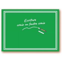 ARDOISINE verte 300x400 mm, PS 2 mm, recto/verso + fil nylon (lot de 