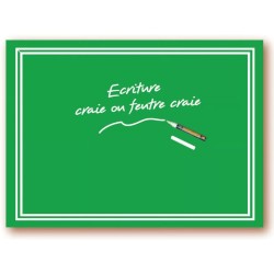 ARDOISINE verte 240x160 mm, recto/verso, sans attachement (lot de 10)