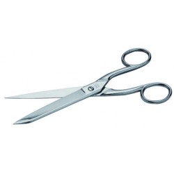 CISEAUX ACIER CHROME POINTU