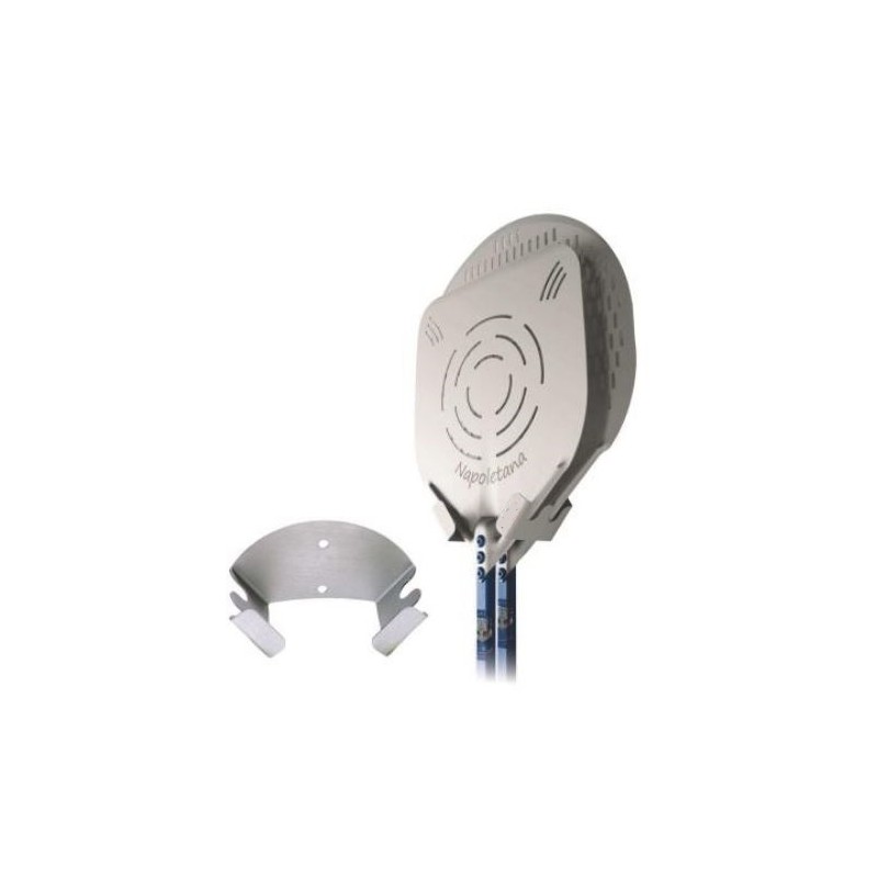 SUPPORT MURAL INOX POUR 2 PELLES A PIZZA - 180 x 90 x 90 mm