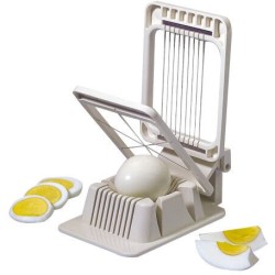 COUPE OEUF - POLYAMIDE ET FILS INOX - mixte 6 quartiers / 10 rondelle