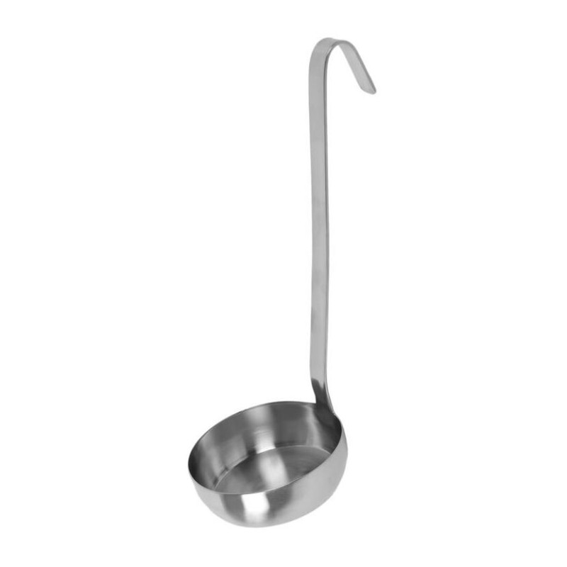 LOUCHE INOX A FOND PLAT