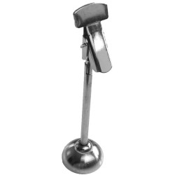 PIED CHROME + PINCE POUR ETIQUETTE SANS PIQUE