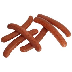 FACTICE SAUCISSE DE FRANCFORT - L 165 x 25 mm (lot de 6)