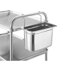 RECIPIENT POUBELLE POUR CHARIOT DE SERVICE