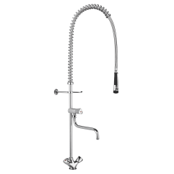 DOUCHETTE AVEC COL DE CYGNE - DELABIE - tuyau+ manette noirs