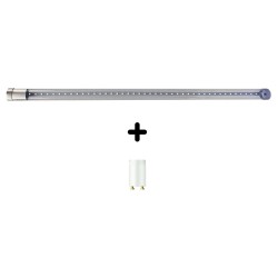 TUBE LED 9 W pour destructeur - 60 cm (sans les picots) + STARTER