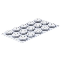 PLAQUE SILICONE 300X175 - 15 crostata Ø 44xht17 mm - 20ml
