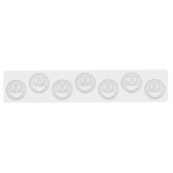 TAPIS DECOR - 7 Smileys Ø 50 x ht 2 mm - 2ml