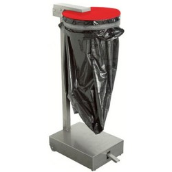 SUPPORT SAC POUBELLE INOX 120 L